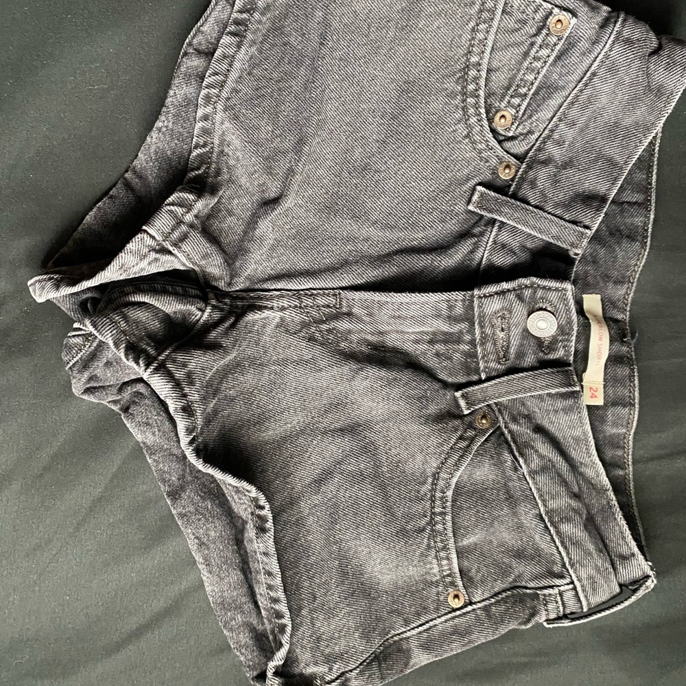 Stylish Gray Denim Shorts